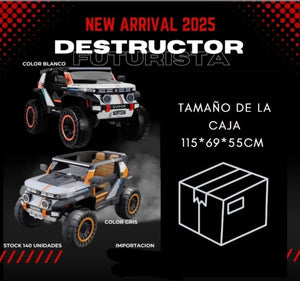 CARRO ELÉCTRICO PARA NIÑO DESTRUCTOR FUTURISTA