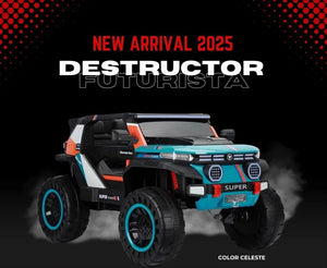 CARRO ELÉCTRICO PARA NIÑO DESTRUCTOR FUTURISTA