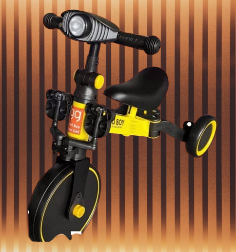 BICICLETA TRICICLO 3 EN 1 PLEGABLE PARA NIÑOS