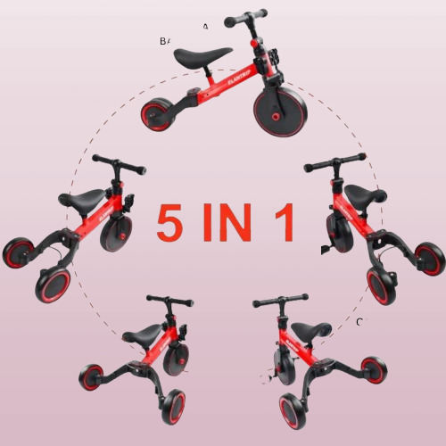 BICICLETA TRICICLO 3 EN 1 PLEGABLE PARA NIÑOS